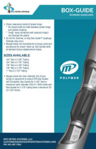 RFG Petro Systems - Box Guide Running Guidelines